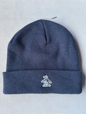 Original Penguin ~ Core Cuffed Golf Beanie ~ One Size ~ Navy Blue ~ NWOT